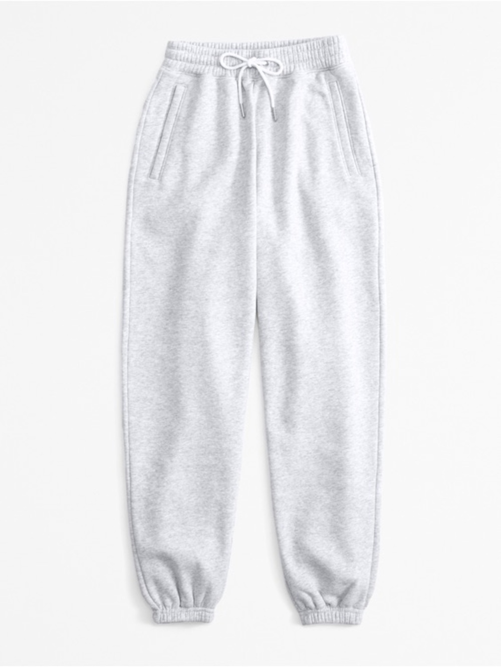 Abercrombie & Fitch Sunday Sweatpant Fleece Joggers Light Grey - Picture 6 of 11